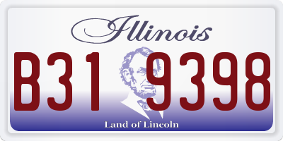 IL license plate B319398