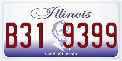 IL license plate B319399