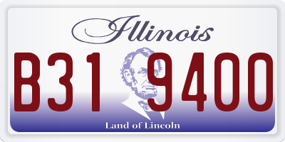 IL license plate B319400