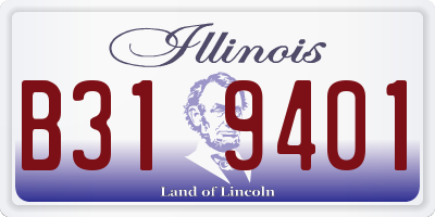 IL license plate B319401