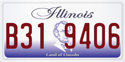 IL license plate B319406