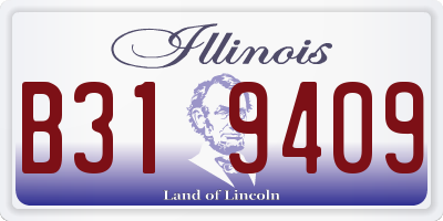 IL license plate B319409