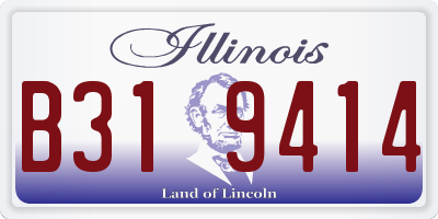 IL license plate B319414