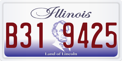 IL license plate B319425