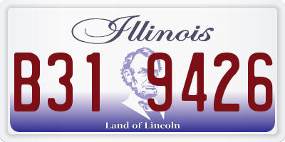 IL license plate B319426