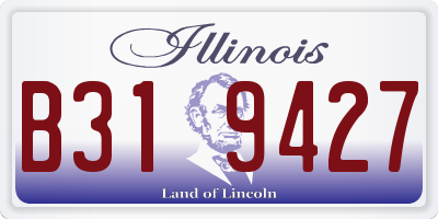 IL license plate B319427