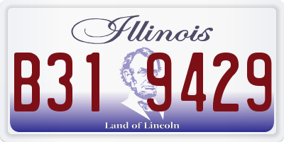 IL license plate B319429