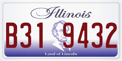 IL license plate B319432