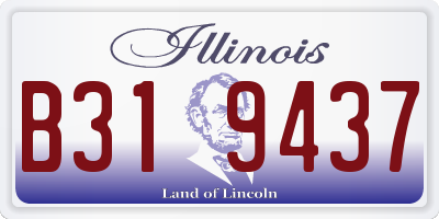 IL license plate B319437