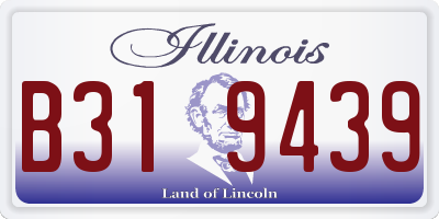 IL license plate B319439