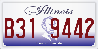 IL license plate B319442