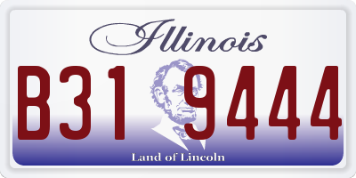 IL license plate B319444