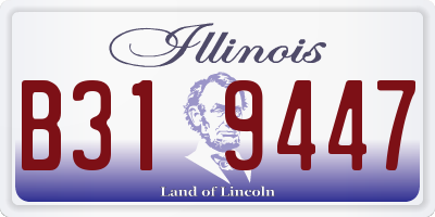 IL license plate B319447