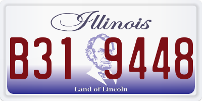 IL license plate B319448