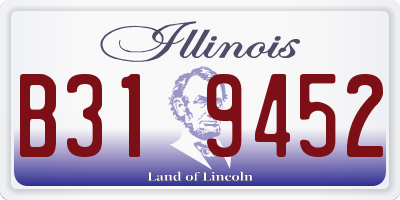 IL license plate B319452