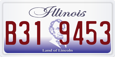 IL license plate B319453