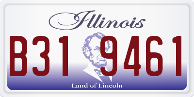 IL license plate B319461