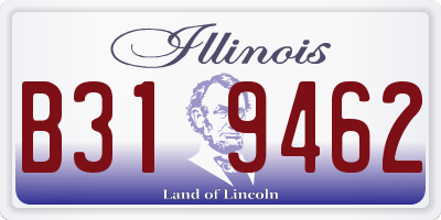 IL license plate B319462