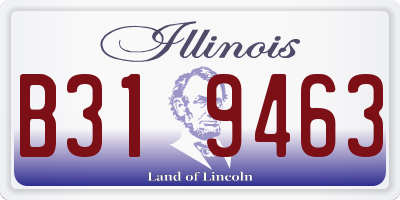 IL license plate B319463