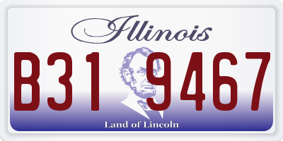 IL license plate B319467