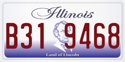 IL license plate B319468