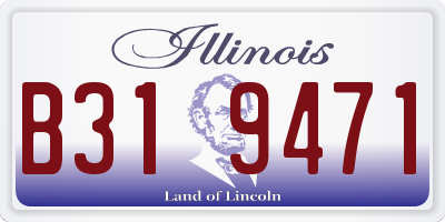 IL license plate B319471