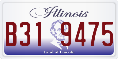 IL license plate B319475