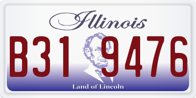 IL license plate B319476