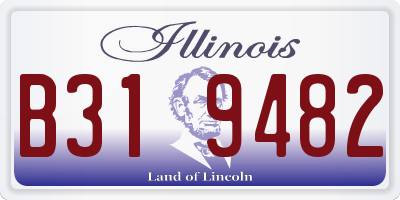 IL license plate B319482
