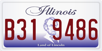 IL license plate B319486