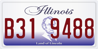 IL license plate B319488
