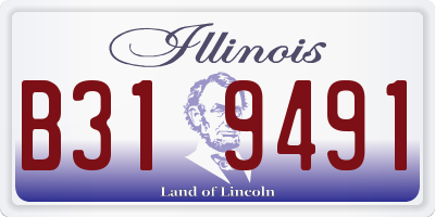 IL license plate B319491