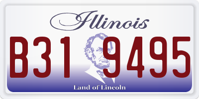 IL license plate B319495