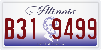 IL license plate B319499