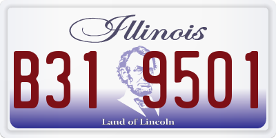 IL license plate B319501