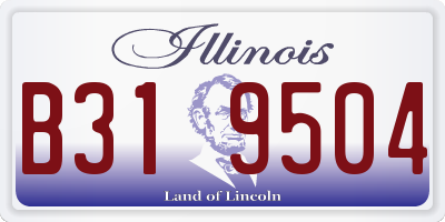 IL license plate B319504