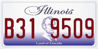 IL license plate B319509
