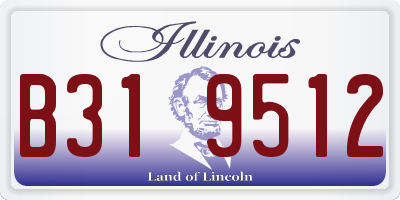 IL license plate B319512