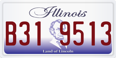 IL license plate B319513