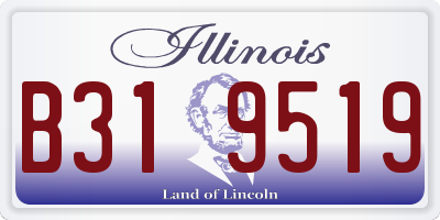 IL license plate B319519