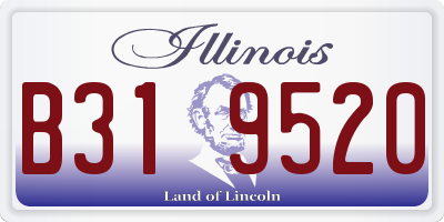IL license plate B319520