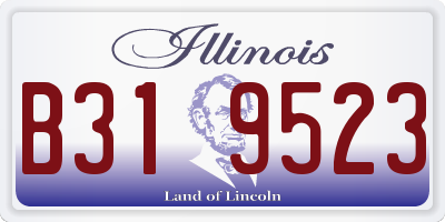 IL license plate B319523