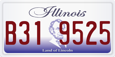 IL license plate B319525