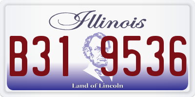IL license plate B319536