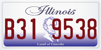 IL license plate B319538
