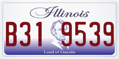 IL license plate B319539