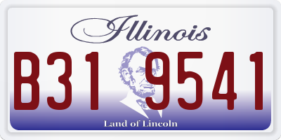 IL license plate B319541