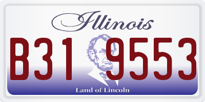 IL license plate B319553