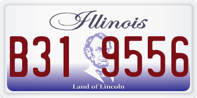 IL license plate B319556