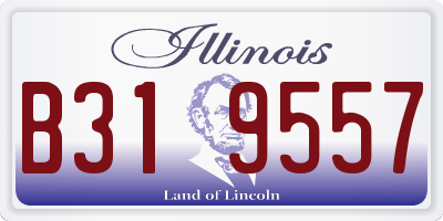 IL license plate B319557